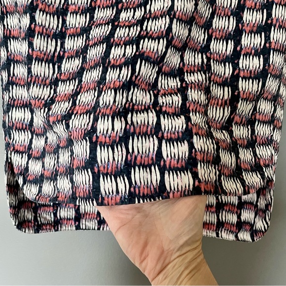 COS Multicolored Geo Travel Textured Hi-Low Pencil Skirt Size 4 EUC - Picture 8 of 13
